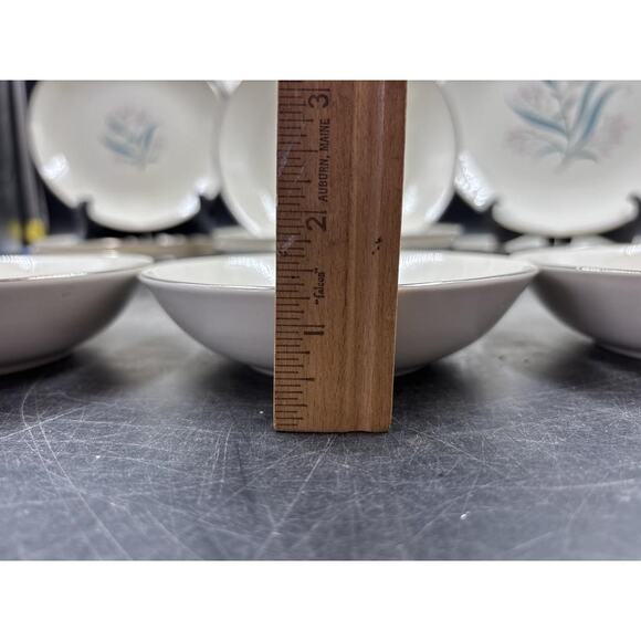 Alliance China Co. Regal Hand Decorated China Set - Platinum Rim -Chip on Saucer - Picture 6 of 16